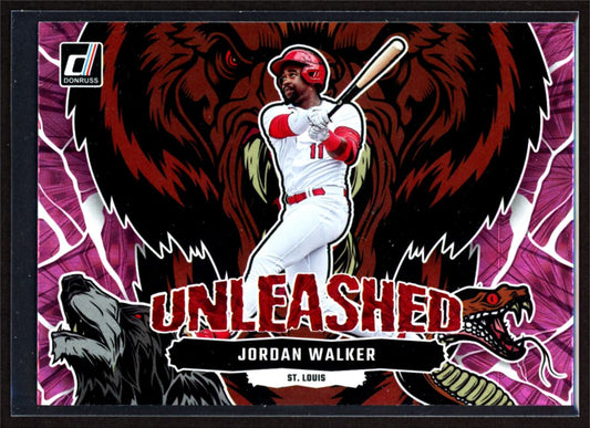 Jordan Walker 2023 Donruss Unleased Pink Fireworks Card # U5