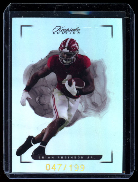 Brian Robinson Jr Silver 047/199 2023 Keepsake Football Rookie Card # 22