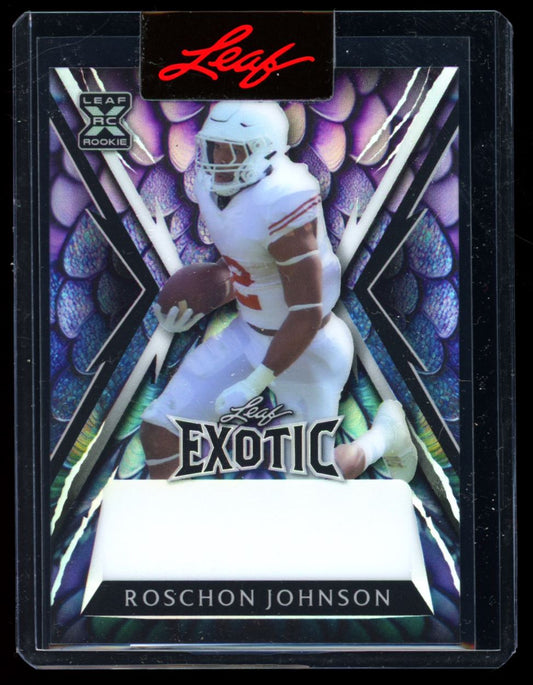 Roschon Johnson Dragon Scale Leaf Exotic Pre Production 1/1 Proof Card # LE-RJ