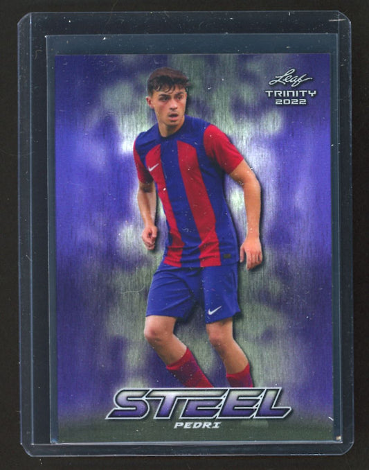 Pedri Steel 6/9 2023 Leaf Trinity Card # TSB-28