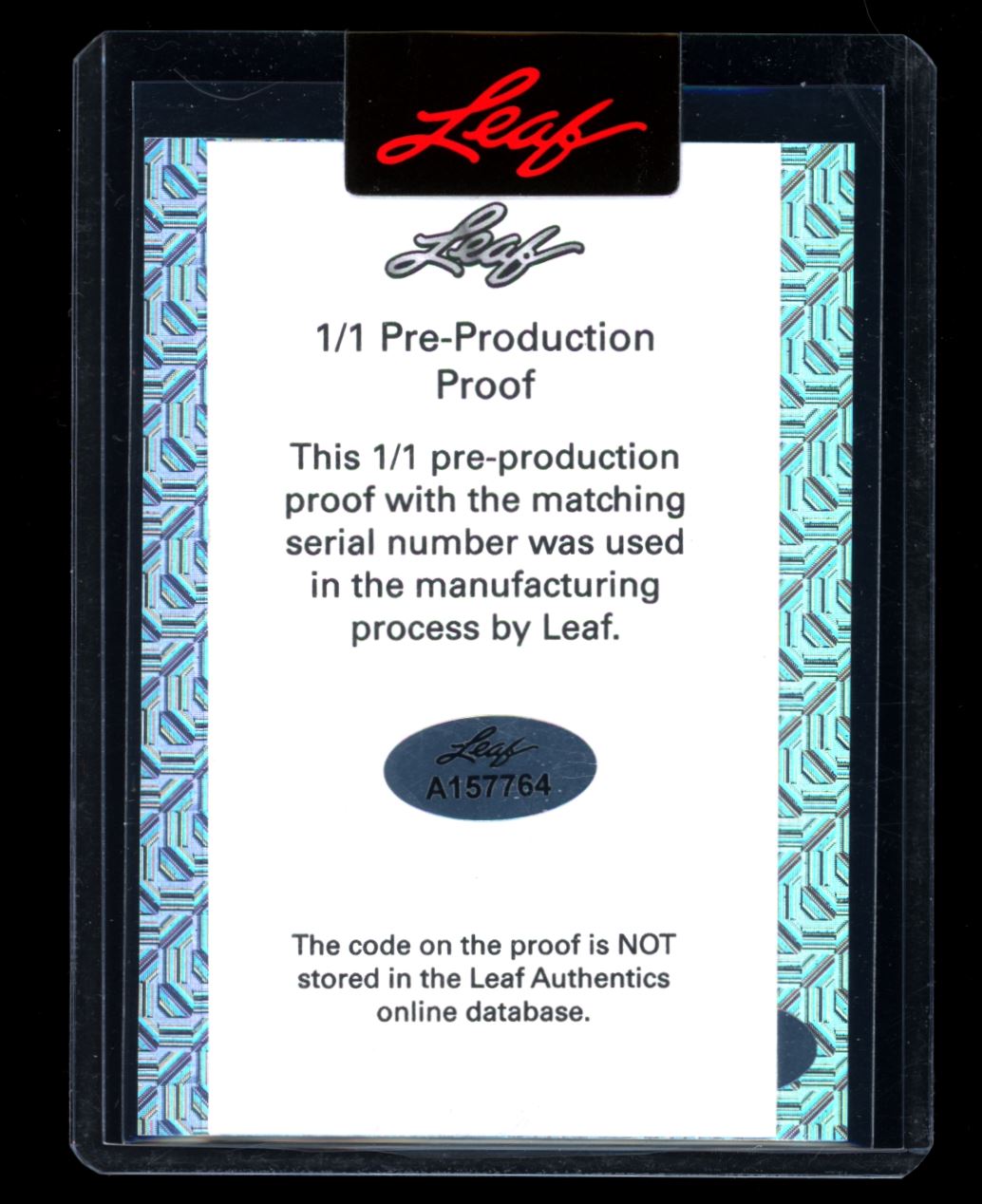 Xavier Hutchinson Pre-Production Proof 1/1 2023 Leaf Vivid Football Rookie Autograph
