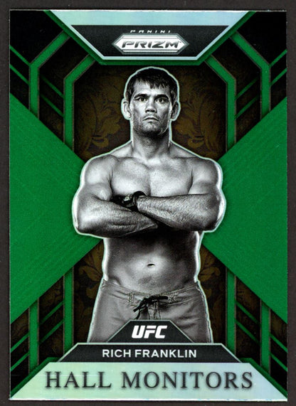 Rich Franklin Green Prizm 2023 Panini Prizm UFC Hall Monitors Card # 6