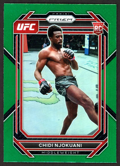 Chidi Njokuani Green Prizm 2023 Panini Prizm UFC Card # 193