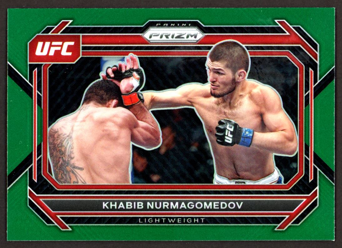 Khabib Nurmagomedov Green Prizm 2023 Panini Prizm UFC Card # 45