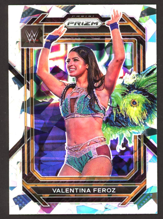 Valentina Feroz Cracked Ice 2023 Panini Prizm WWE Card # 182