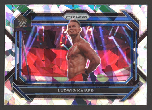 Ludwig Kaiser Cracked Ice 2023 Panini Prizm WWE Card # 25