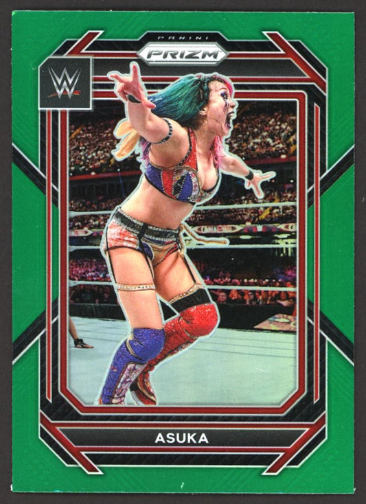 Asuka Green Prizm 2023 Panini Prizm WWE Card # 189
