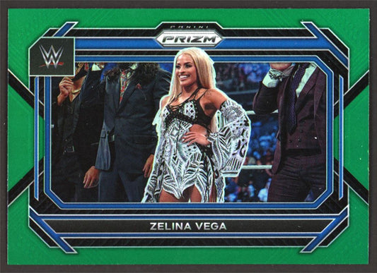 Zelina Vega Green Prizm 2023 Panini Prizm WWE Card # 57