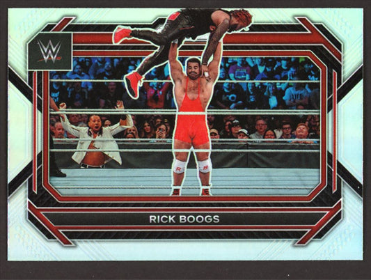 Rick Boogs Silver Prizm 2023 Panini Prizm WWE Card # 87