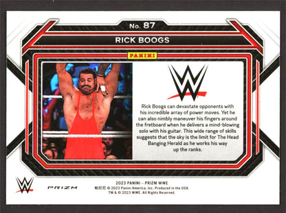 Rick Boogs Silver Prizm 2023 Panini Prizm WWE Card # 87