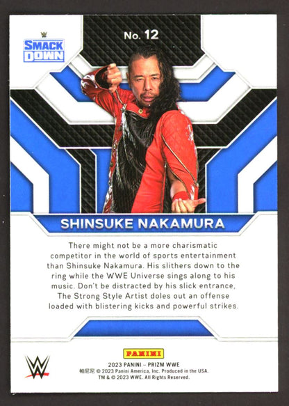 Shinsuke Nakamura Top Tier 2023 Panini Prizm WWE Card # 12