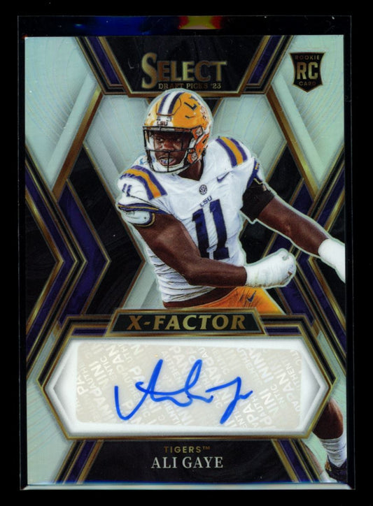 Ali Gaye X-Factor 2023 Panini Select Draft Picks Rookie Autograph Card # XS-AGA