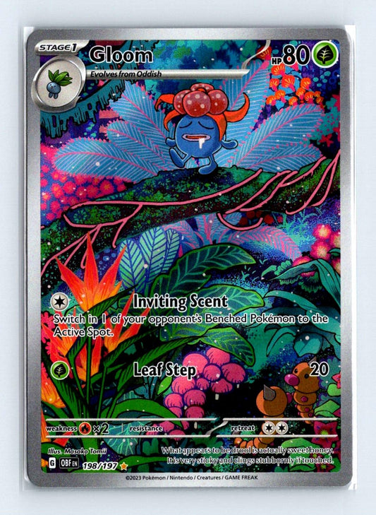 Gloom Full Art Holo 2023 Scarlet & Violet Series - Obsidian Flames Card # 198