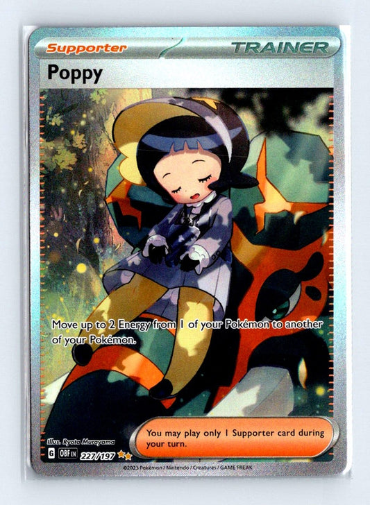 Poppy Full Art Holo 2023 Scarlet & Violet Series - Obsidian Flames Card # 227