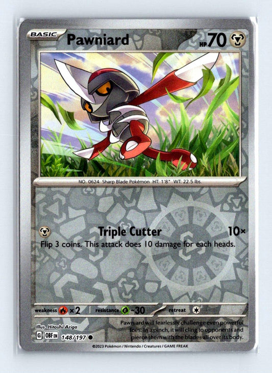 Pawniard Reverse Holo 2023 Scarlet & Violet Series - Obsidian Flames Card # 148
