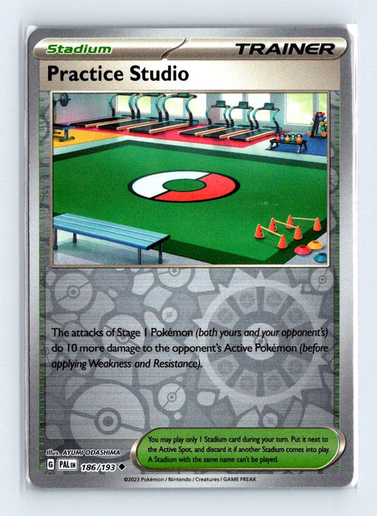 Practice Studio Reverse Holo 2023 Scarlet & Violet Series - Paldea Evolved Card # 186