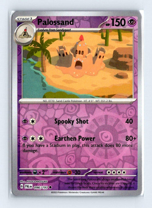 Palossand Reverse Holo 2023 Scarlet & Violet Series - Paldea Evolved Card # 96
