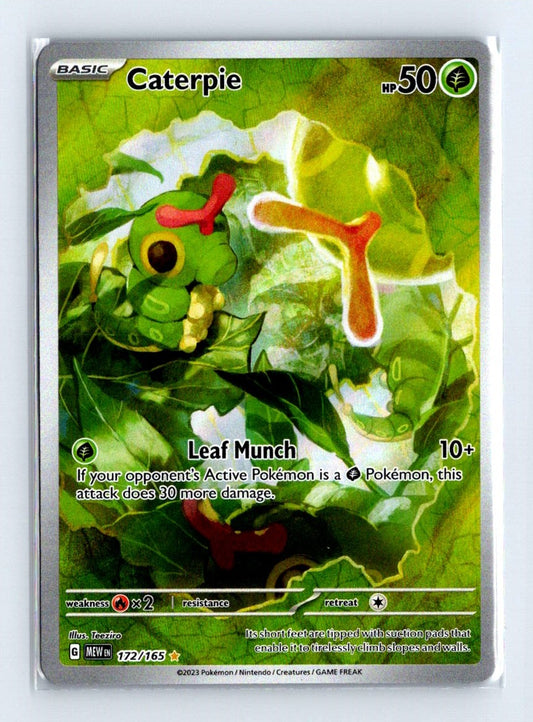 Caterpie Full Art Holo 2023 Scarlet & Violet Series - Scarlet & Violet - 151 Card # 172