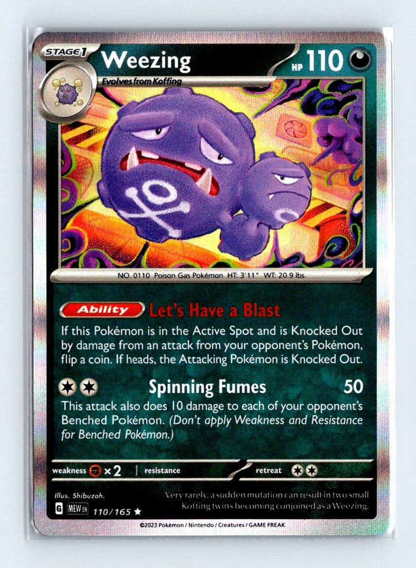 Weezing Holo 2023 Scarlet & Violet Series - Scarlet & Violet - 151 Card # 110
