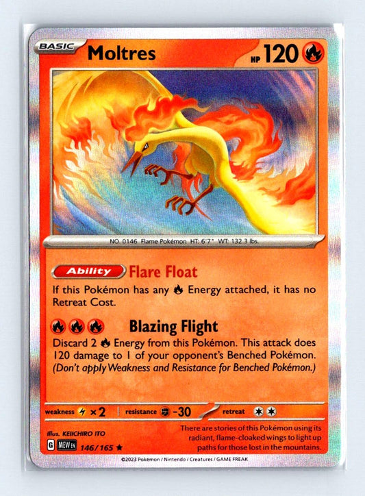Moltres Holo 2023 Scarlet & Violet Series - Scarlet & Violet - 151 Card # 146