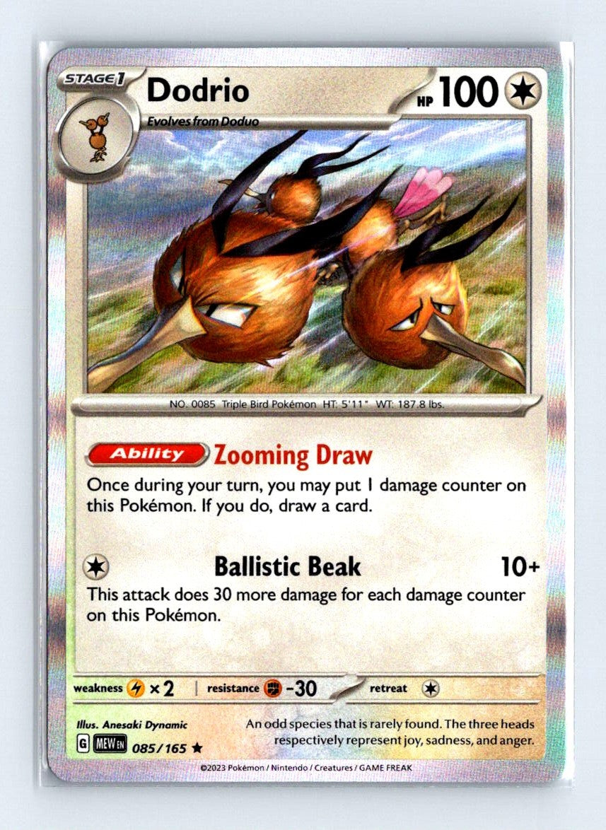 Dodrio Holo 2023 Scarlet & Violet Series - Scarlet & Violet - 151 Card # 85