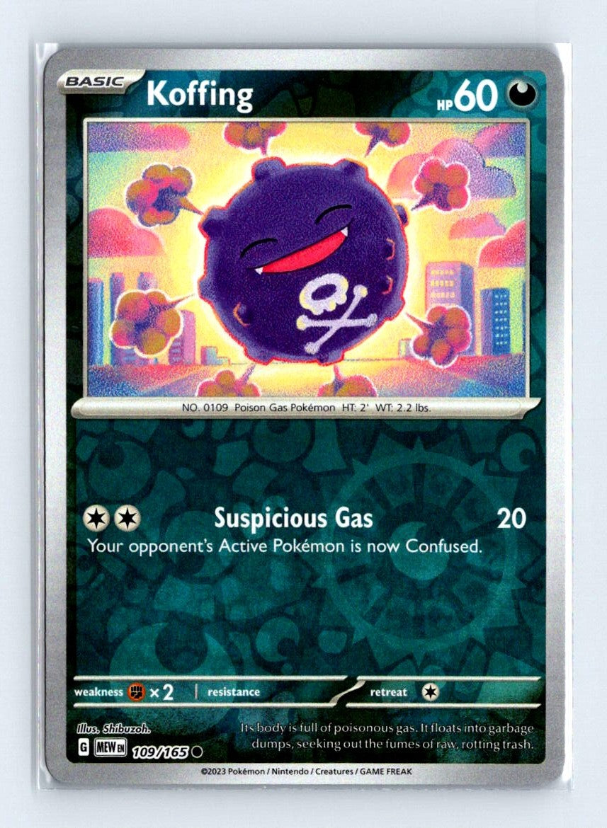 Koffing Reverse Holo 2023 Scarlet & Violet Series - Scarlet & Violet - 151 Card # 109