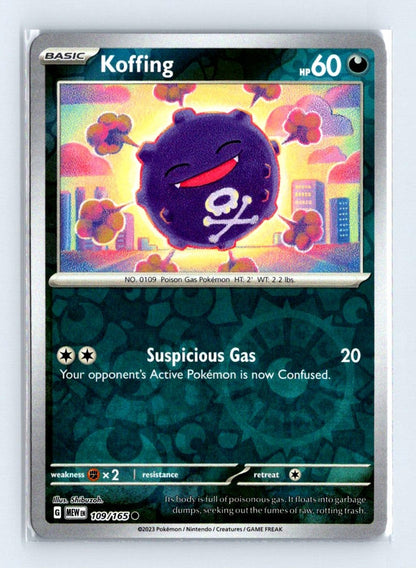 Koffing Reverse Holo 2023 Scarlet & Violet Series - Scarlet & Violet - 151 Card # 109
