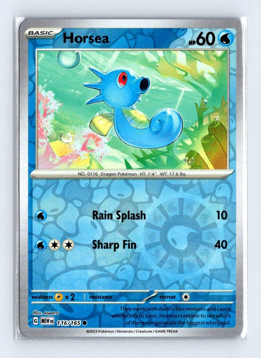Horsea Reverse Holo 2023 Scarlet & Violet Series - Scarlet & Violet - 151 Card # 116