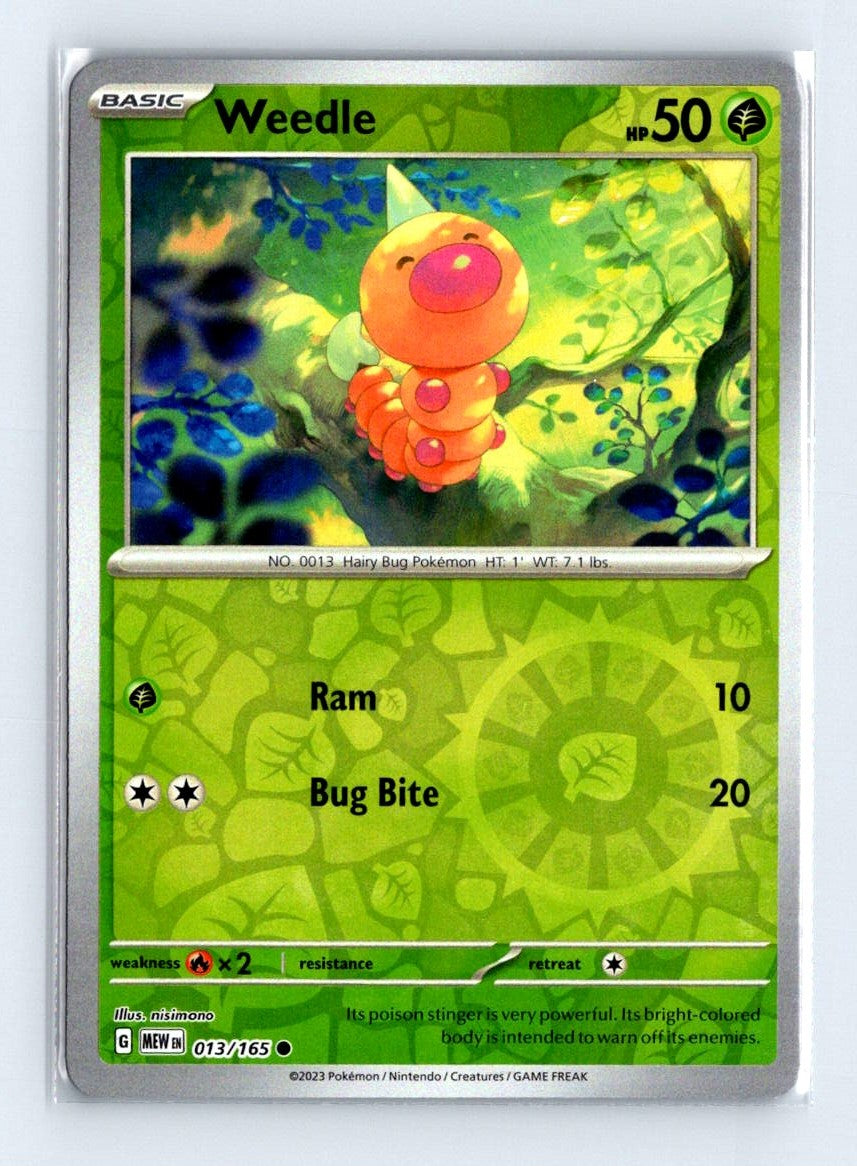 Weedle Reverse Holo 2023 Scarlet & Violet Series - Scarlet & Violet - 151 Card # 13