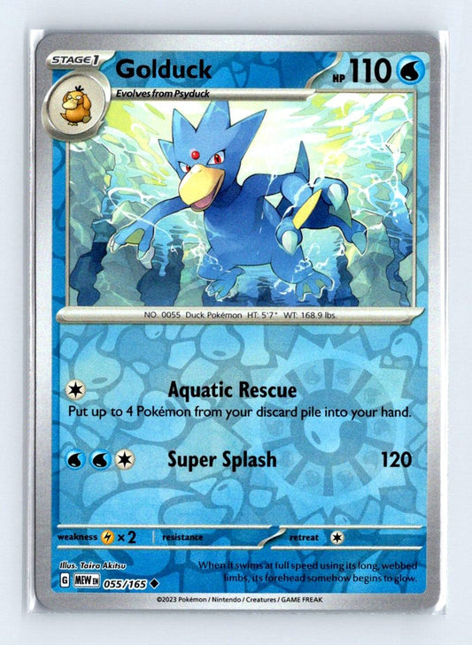 Golduck Reverse Holo 2023 Scarlet & Violet Series - Scarlet & Violet - 151 Card # 55