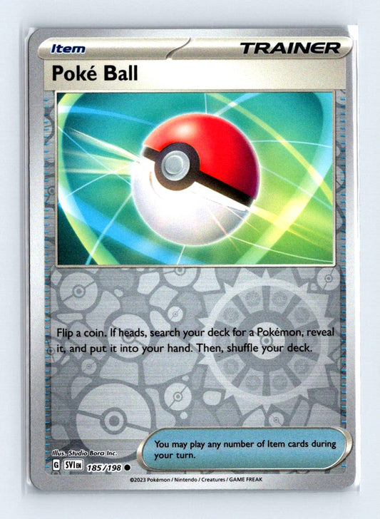 PokeBall Reverse Holo 2023 Scarlet & Violet Card # 185
