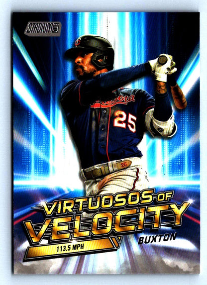 Byron Buxton 2023 Stadium Club Virtuosos of Velocity Card # VV-21