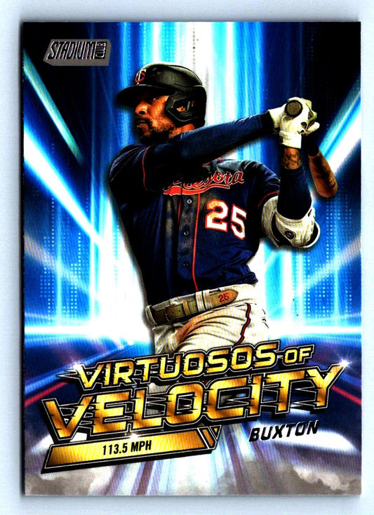 Byron Buxton 2023 Stadium Club Virtuosos of Velocity Card # VV-21