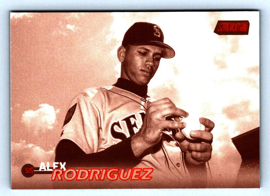 Alex Rodriguez Black and White Red 2023 Stadium Club Card # 11