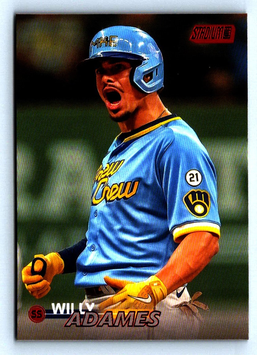Willy Adames Red 2023 Stadium Club Card # 159
