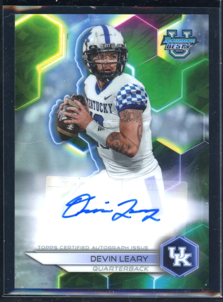 Devin Leary 2023 Topps Chrome Bowman Best Autograph Card # BOA-DL