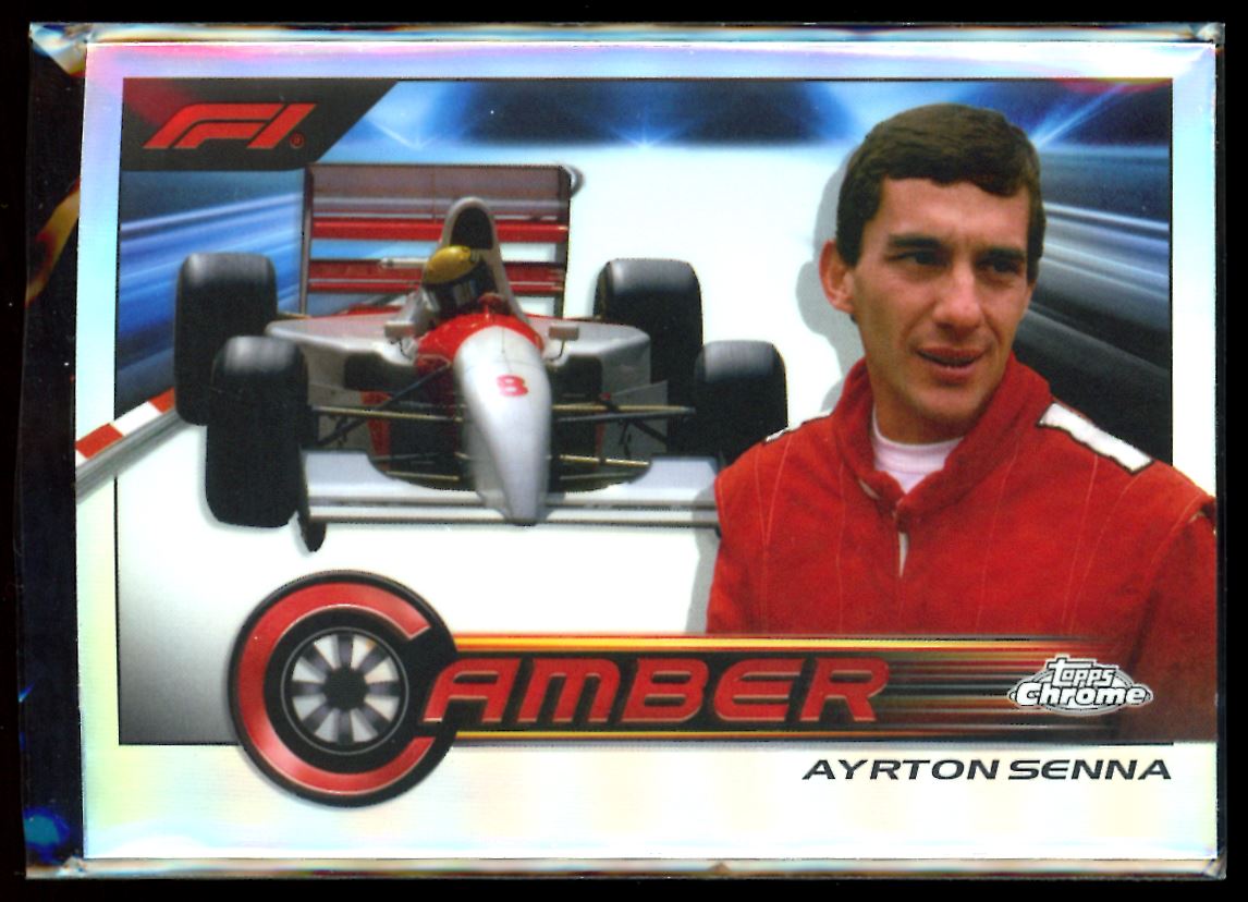 Ayrton Senna (B) Camber 2023 Topps Chrome F1 Card # CAM-AS