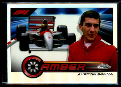 Ayrton Senna Camber 2023 Topps Chrome F1 Card # CAM-AS