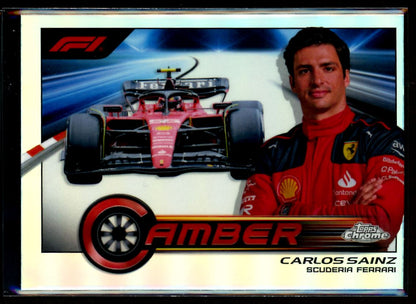 Carlos Sainz (b) Camber 2023 Topps Chrome F1 Card # CAM-CS