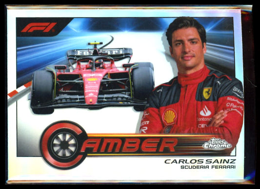 Carlos Sainz Camber 2023 Topps Chrome F1 Card # CAM-CS