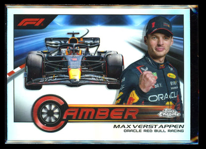 Max Verstappen Camber 2023 Topps Chrome F1 Card # CAM-MVIII (B)