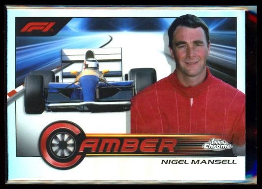 Nigel Mansell Camber 2023 Topps Chrome F1 Card # CAM-NM