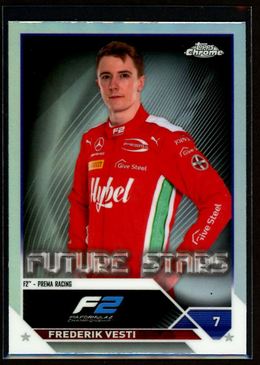 Frederik Vesti Refractor 2023 Topps Chrome F1 Card # 70
