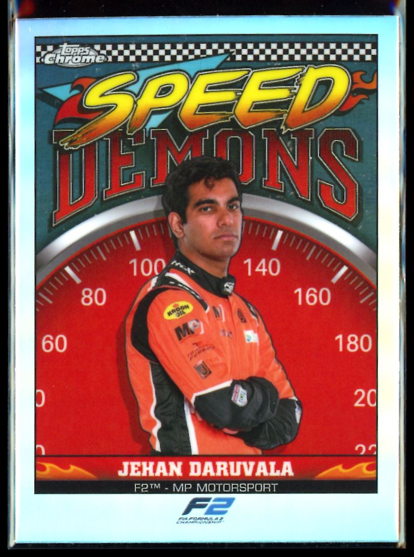 Jehan Daruvala Speed Demons 2023 Topps Chrome F1 Card # SD-JD