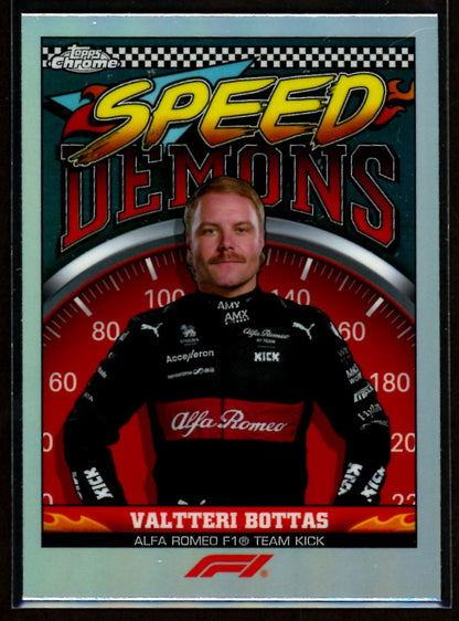 Valtteri Bottas Speed Demons 2023 Topps Chrome F1 Card # SD-VB