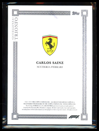 Carlos Sainz Trionfo 2023 Topps Eccellenza Card