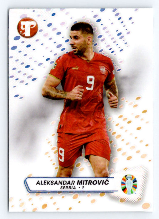 Aleksandar Mitrovic Refractor 2023 Topps Pristine Road To UEFA Euro 2024 Card # 155