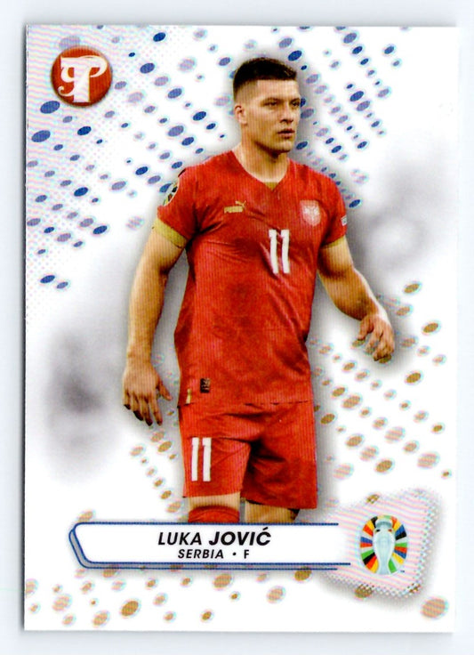 Luca Jovic Refractor 2023 Topps Pristine Road To UEFA Euro 2024 Card # 158