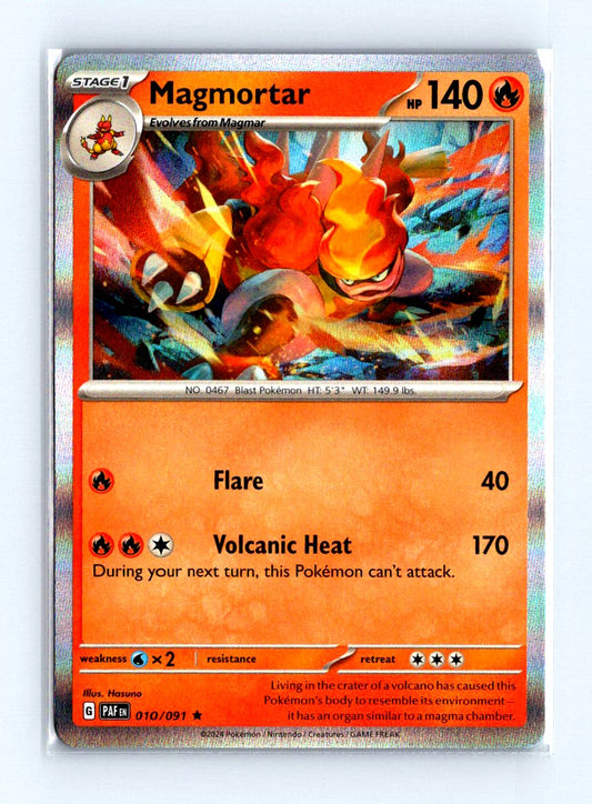 Magmortar Holo 2024 Scarlet & Violet Series - Paldean Fates Card # 010/091