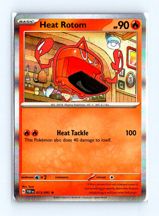 Heat Rotom Holo 2024 Scarlet & Violet Series - Paldean Fates Card # 013/091